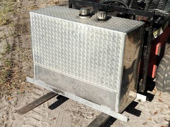 Diamond Plate Aluminum Hydraulic Oil Reservoir Tank - 50 Gallon