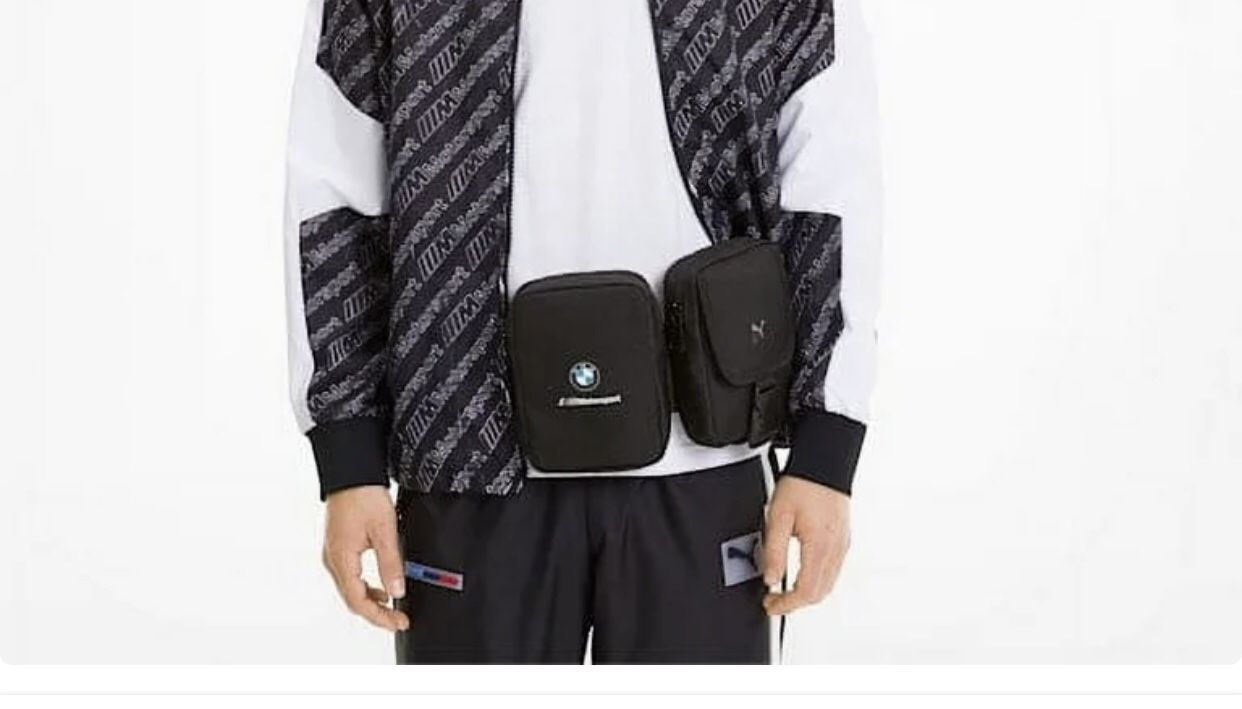 Puma BMW Motorsport Utility Bag Waistpack Black New