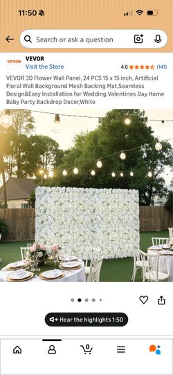 Flower Wall Panel