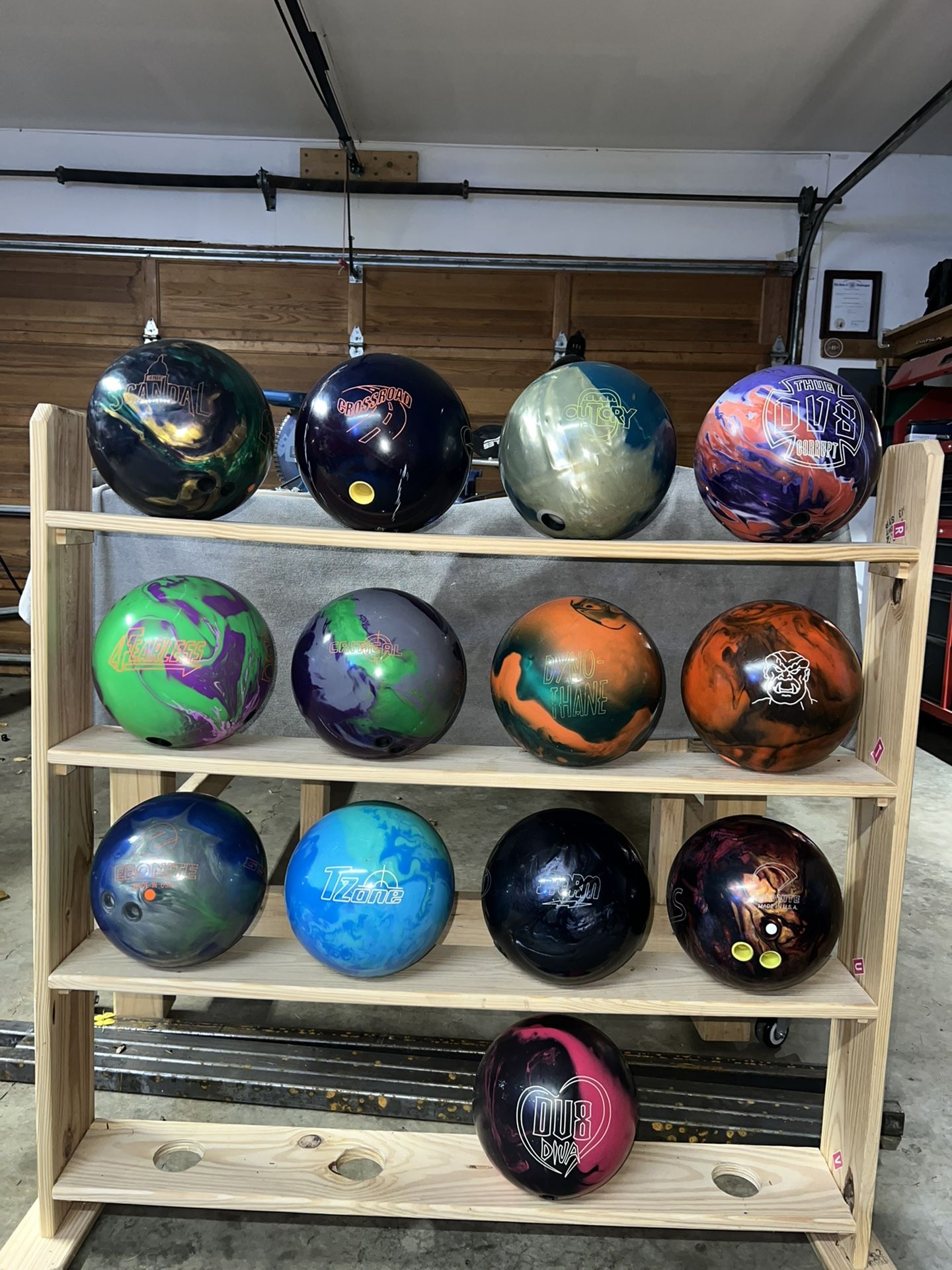 Collection of Bowling Balls