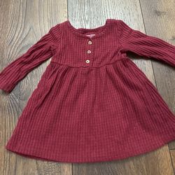 Girls burgundy dress size 12 Months By jumping beans #16