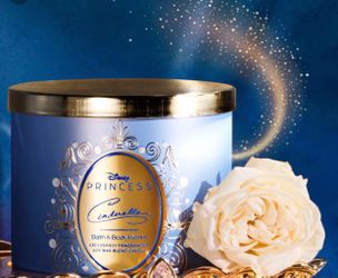 Limited Edition! BATH & BODY WORKS✨💎👸©️Disney PRINCESS collection CINDERELLA 👸💎✨”Happily Ever After” 3-wick candle