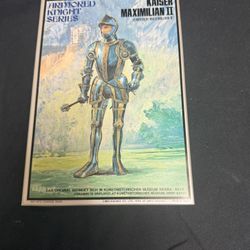 Vintage 1984 Imai Armored Knight  series Kaiser Maximilian, II emperor 112 scale model kit