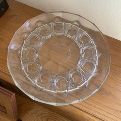 Vintage Glass Devil Eggs Dish