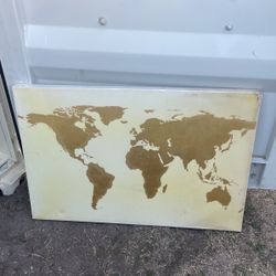 World Map Frame Art