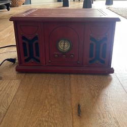 Electro Brand AM / FM / CD / record player, a retro-style audio device