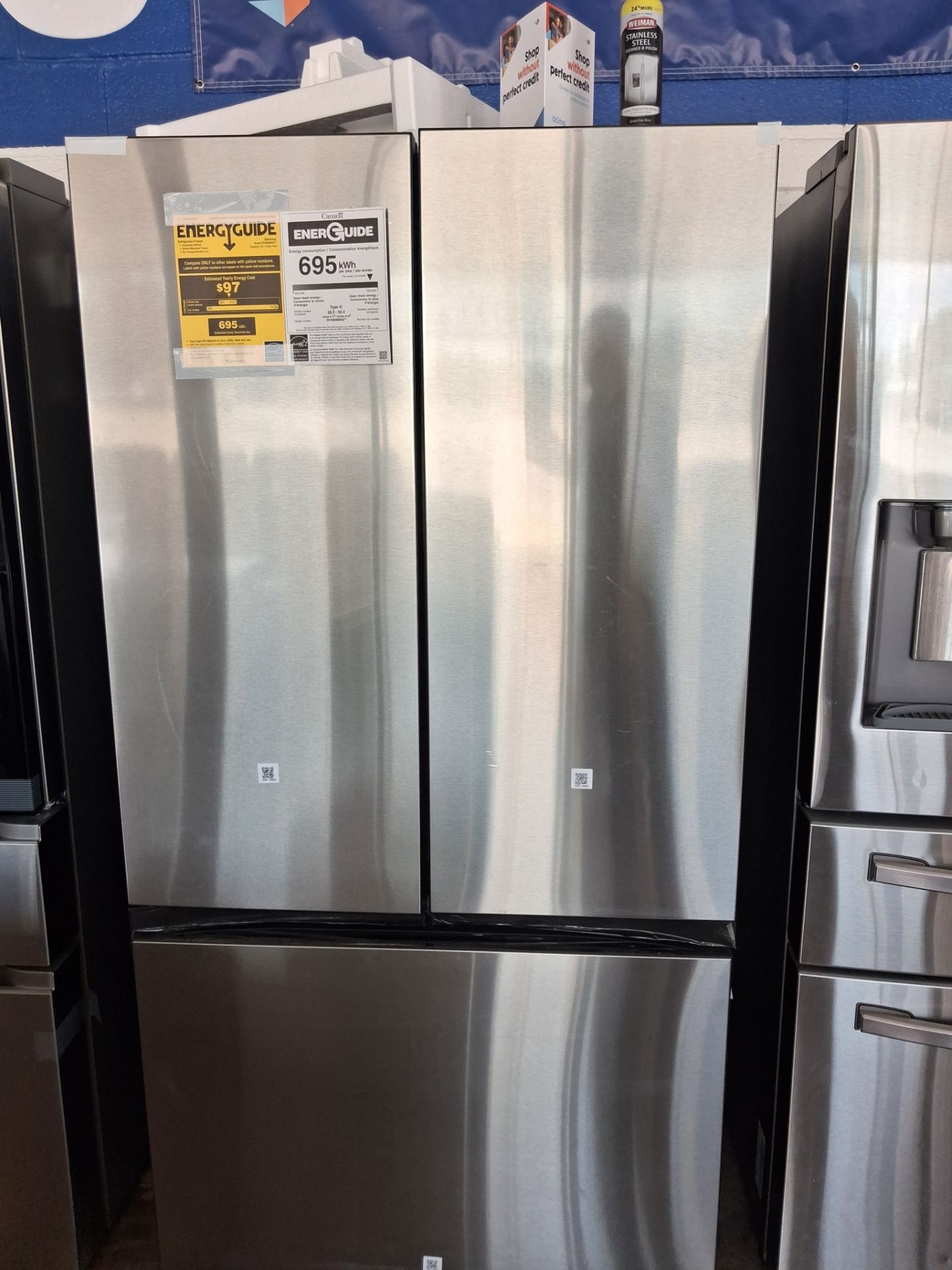NUEVO REFRIGERADOR SAMSUNG 30.1 c f.....INC WARRANTY