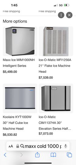 ICE  Machine  Liquidation  every Size