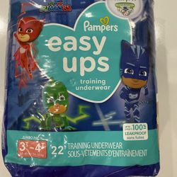 PJ Masks Pampers Training Underwear Size 3T-4T 