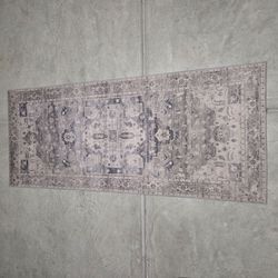 Loloi II Hathaway Vintage Printed Area Rug 2x5 Steel Ivory HTH-05