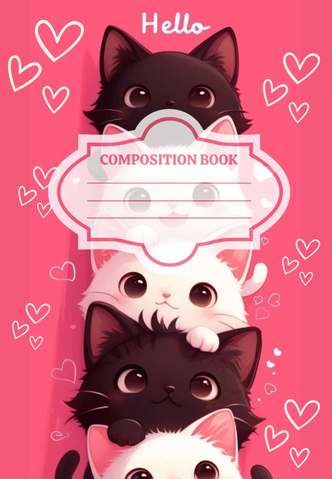 Custom Black Cat Comp Books