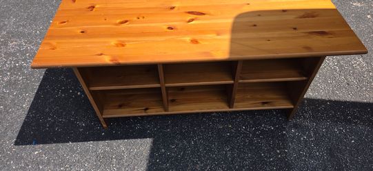 Solid coffee table