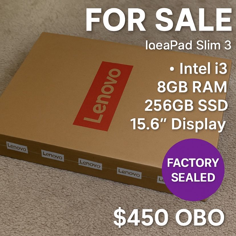 Lenovo Slim 3- New