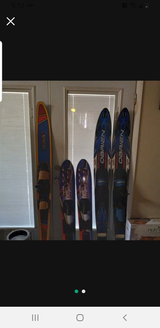Water Skies (All For One Low Price) Retails For Over $500.