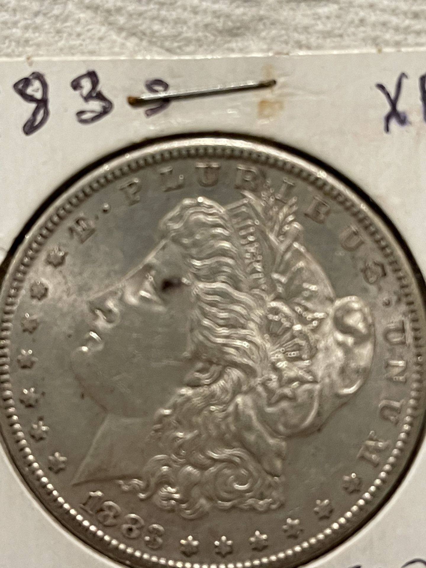1883 Silver Morgan One Dollar 