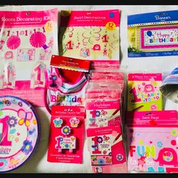 Girl 1st birthday Decorations 