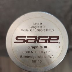 SAGE GRAPHITE 3 990-3 RPLX # 9 LINE 9'0 4 5/8 OZ 