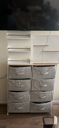 $10 dresser and shelves TODAY 4/29 pick up only PLS PLS MOVING TOMORROW