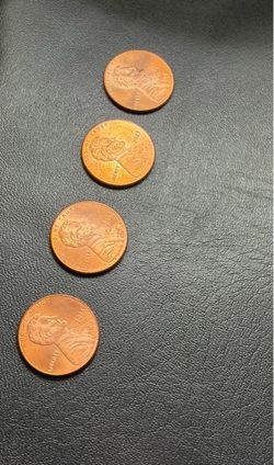 4 uncirculated 2023 Lincoln cent VDB Extra V error