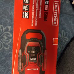 CRAFTSMAN 1500 -Amp 12 -Volt Portable Car Battery Jump Starter with Digital Display