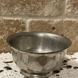 Vintage Paul Revere Colonial Pewter Bowl by Boardman 