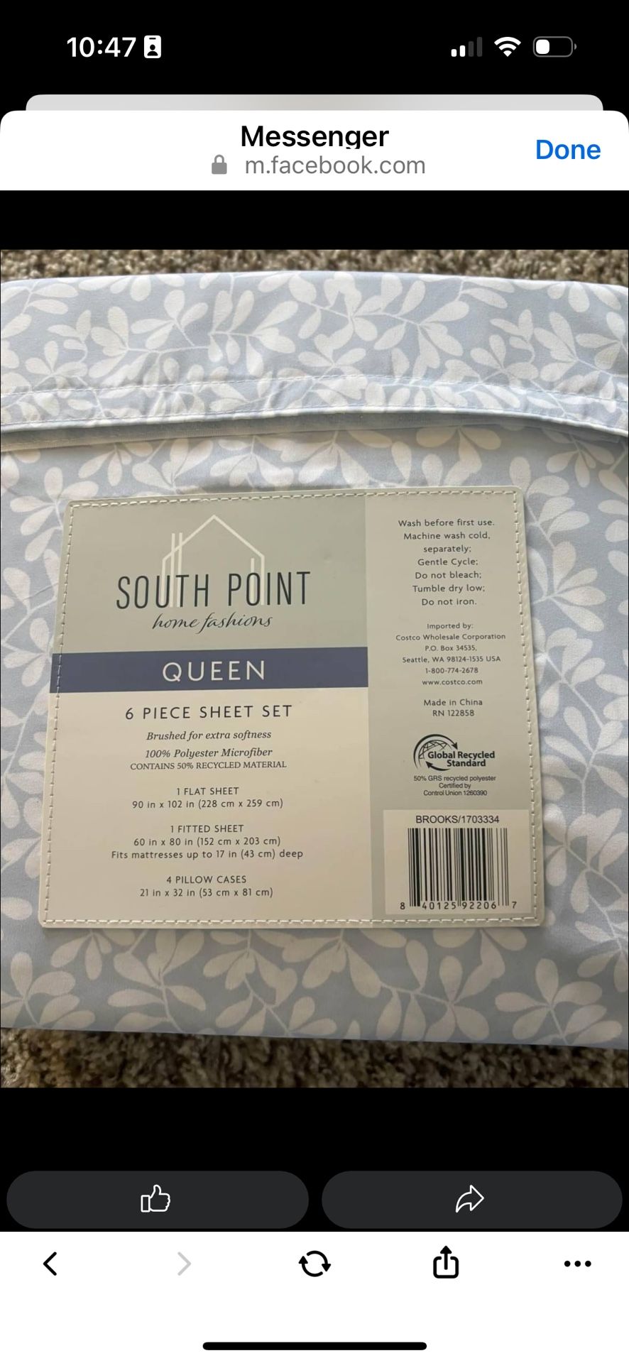 Cover Sheet Set 6 Pieces