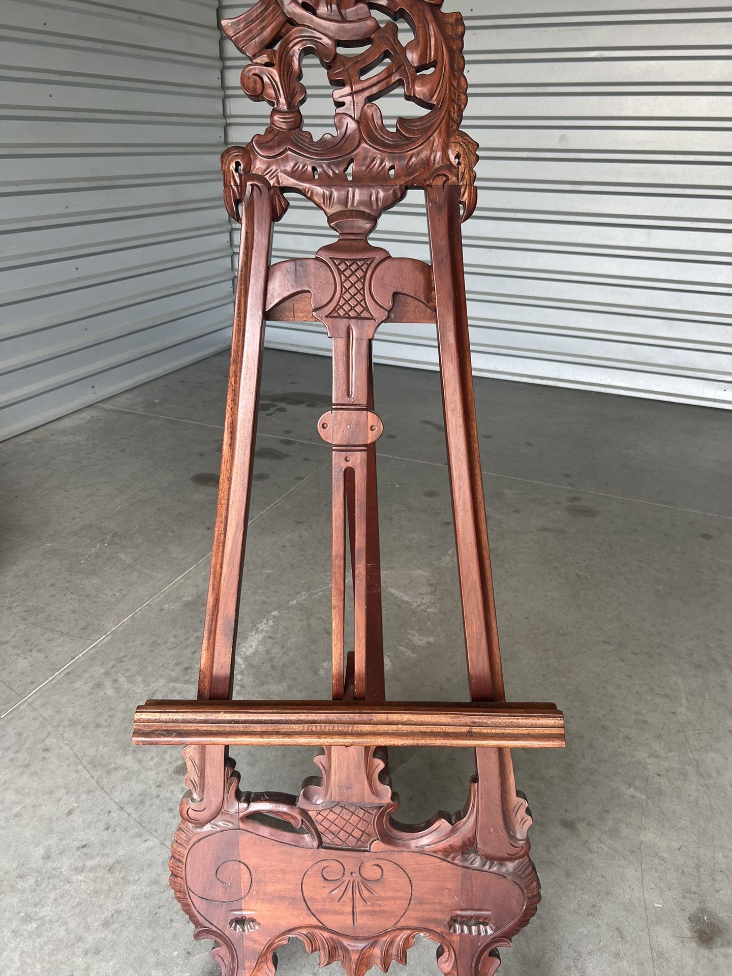 Antique Mahogany Easel