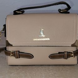 Medium Tan & brown Leather Handbag