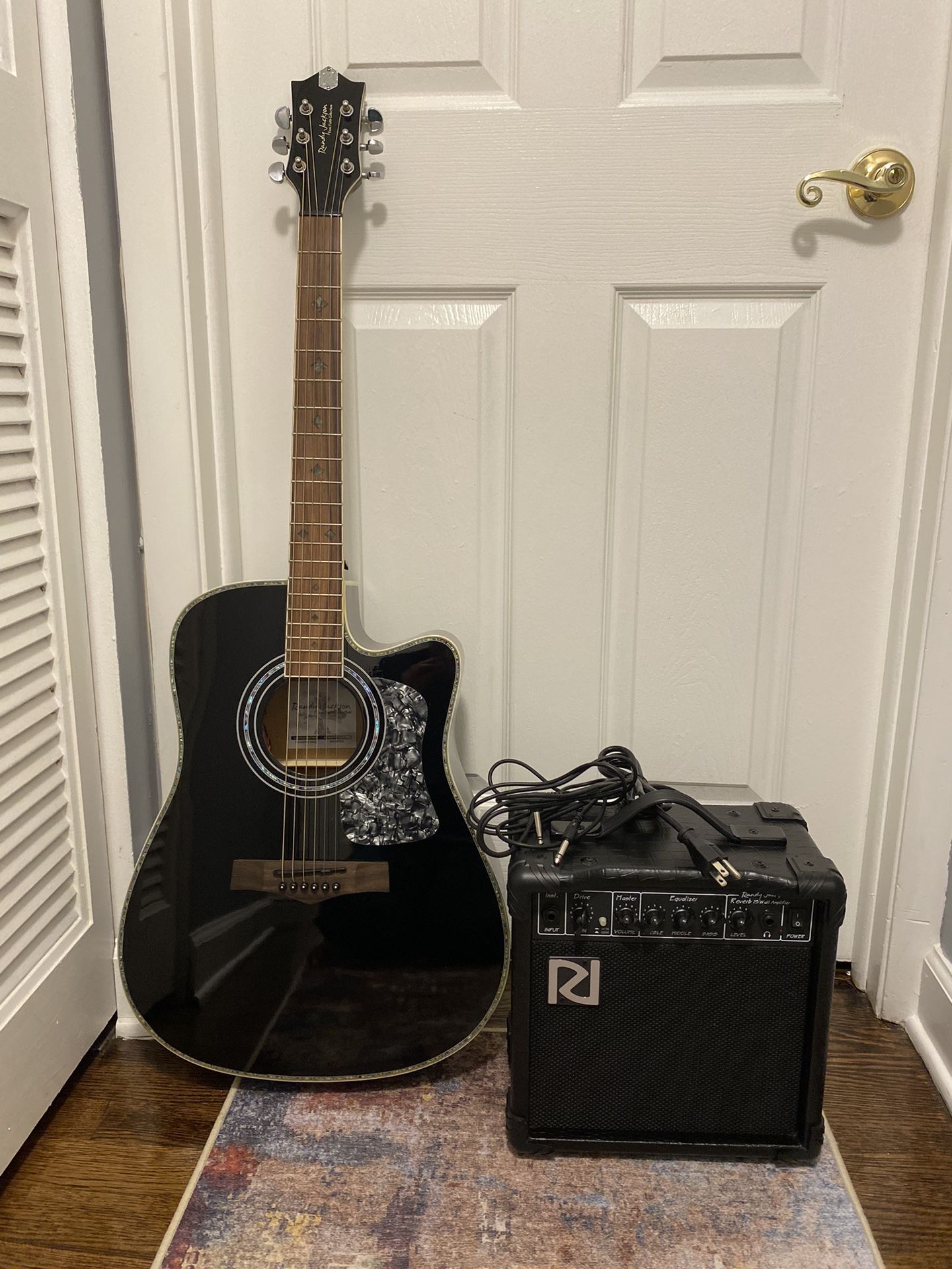 RANDY JACKSON ACOUSTIC-ELECTRIC GUITAR 