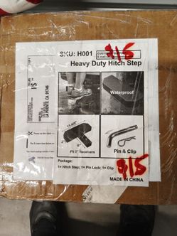 Heavy duty hitch step