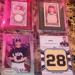 LOT- BUSTER POSEY MISC MINT BASEBALL CARDS