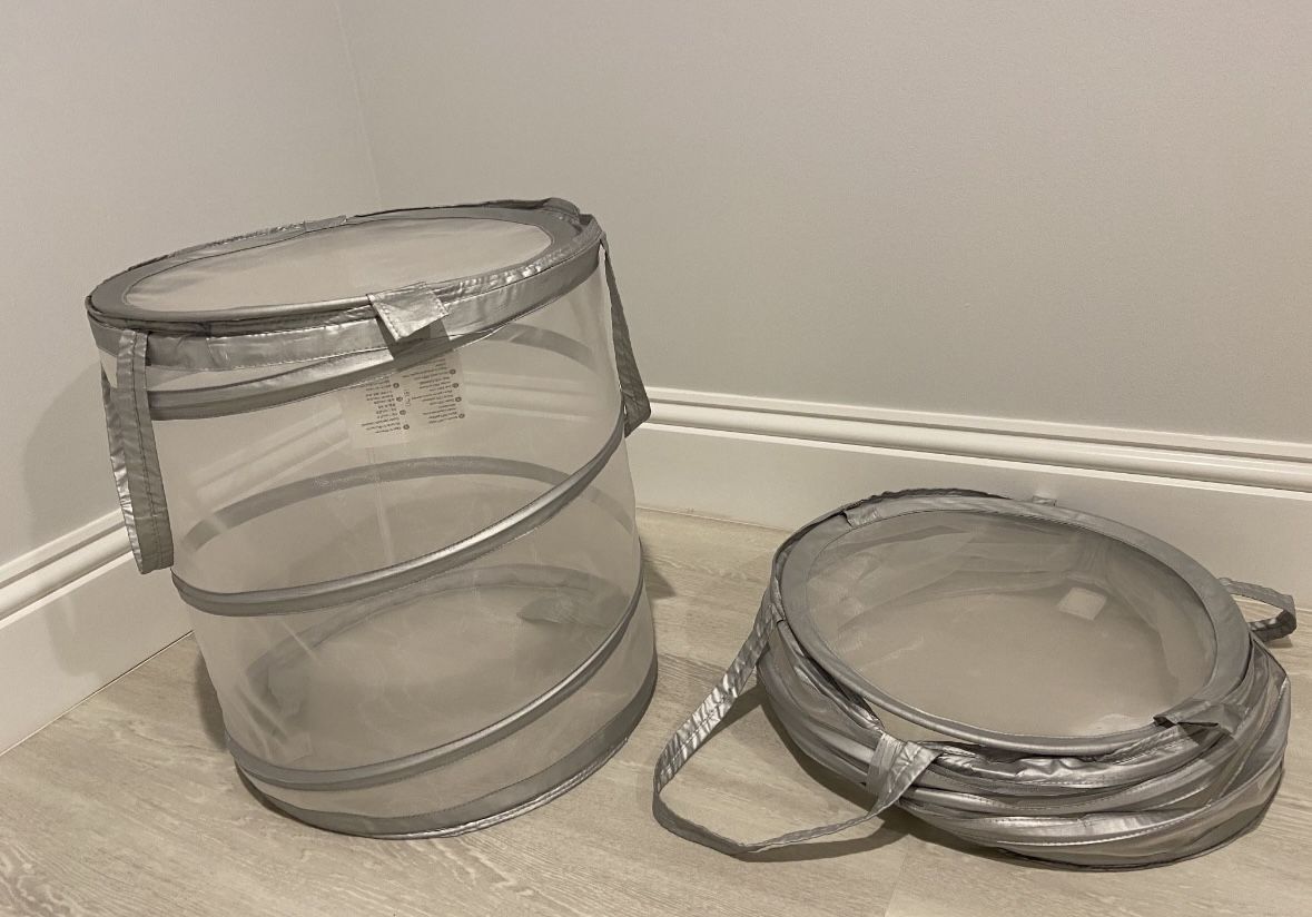 2 Mesh Baskets for Laundry Or Toys 
