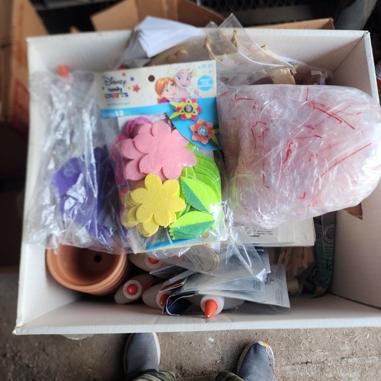 Boxs Of Arts And Craft Materials