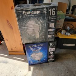 16" Hurricane Oscillating Wall Mount Fans