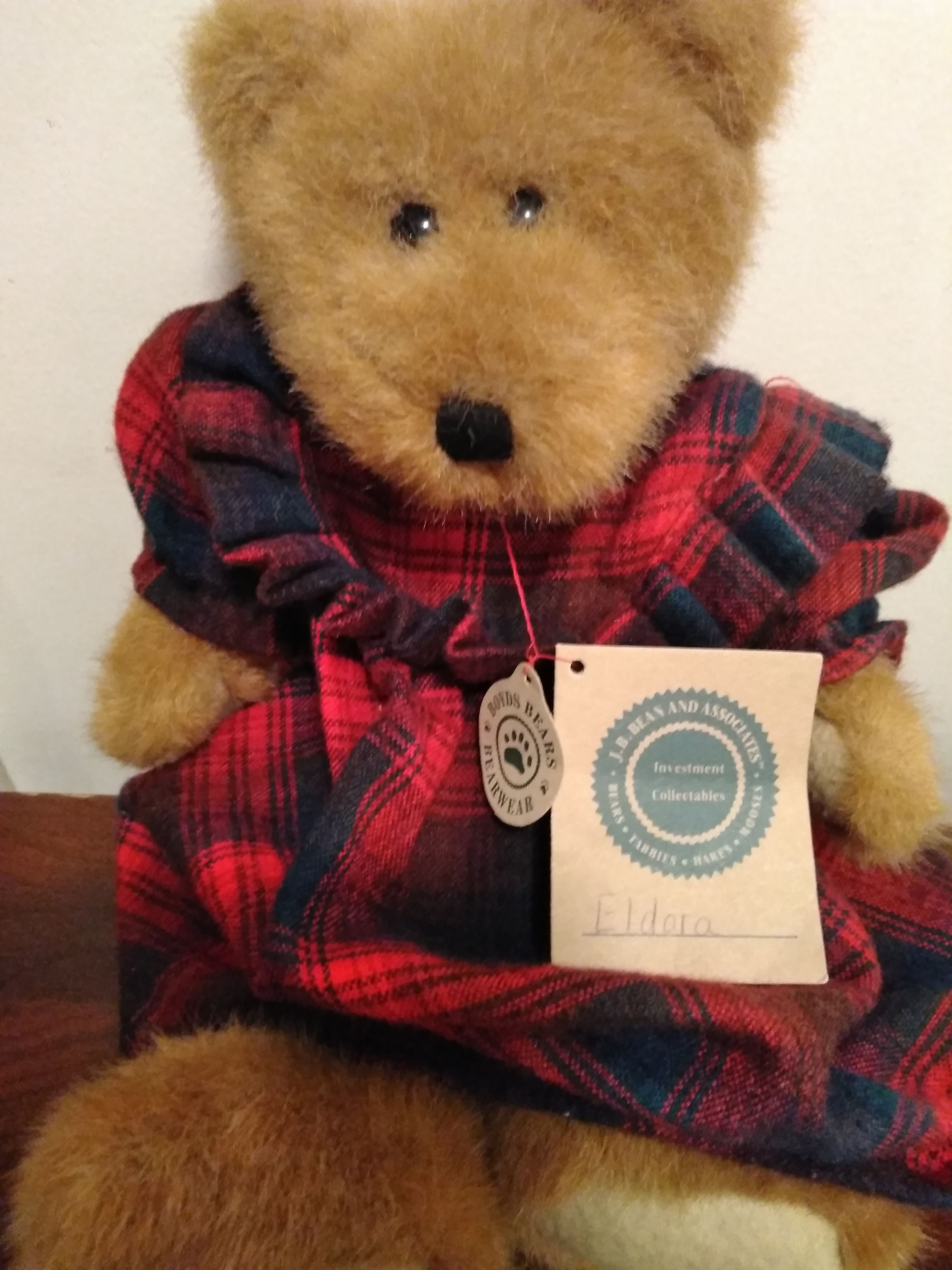 $6 OBO Boys Bears Doll Toy Collectible Girl in Plaid wool Gown