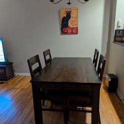 Dark Brown Dining Table