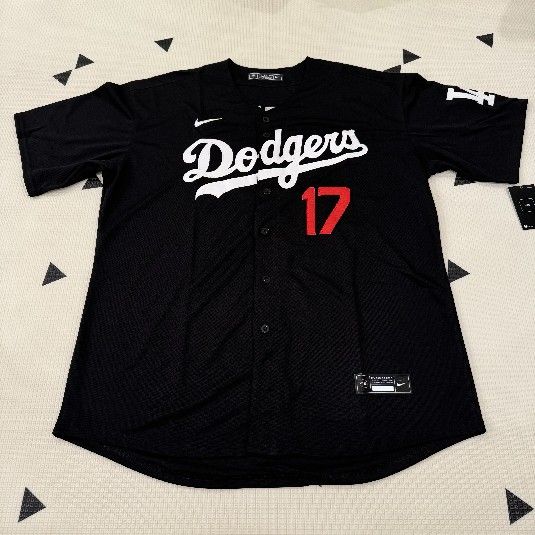 Men’s LA Dodger Ohtani Black Stitched Jersey, S To 4xl