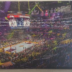Los Angeles Lakers - Staples Center Stretched Canvas Print
