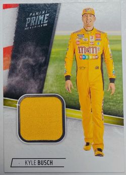 2020 KYLE BUSCH #18 M&Ms PANINI PRIME NASCAR FIRESUIT CARD