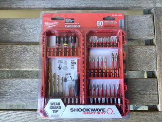 Milwaukee SHOCKWAVE Impact Duty 50PC  Drill And Drive Bit Set.  Brand NEW.
