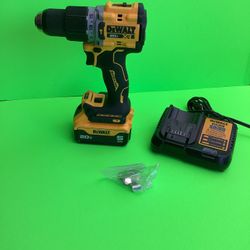DEWALT XR 1/2-IN 20-VOLT MAX VARIABLE SPEED BRUSHLESS CORDLESS HAMMER DRILL 5 AH BATTERY AND CHARGER INCLUDED 