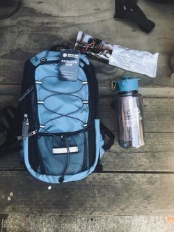 South rim backpack and bottle nalgene