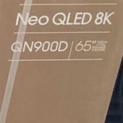 SAMSUNG 65-Inch Class Neo QLED 8K QN900D Series Mini LED Quantum HDR Smart TV with Ultra Slim Design, Dolby Atmos, Object Tracking Sound+, Q-Symphony 