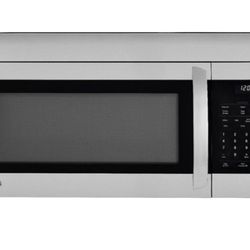 LG - 1.7 Cu. Ft. Over-the-Range Microwave with EasyClean - Stainless steel