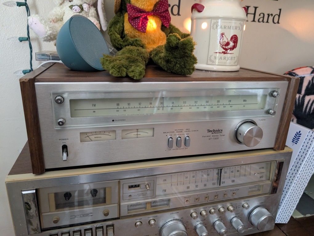 Vintage Stereo Bundle – Technics ST-7300 & JC Penney 8-Track/Cassette (NOT WORKING)