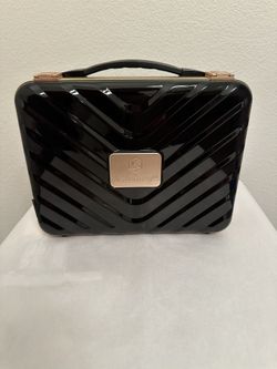 BRAND NEW KOLOLARY TRAVEL MINI MAKEUP TRAIN CASE - BLACK