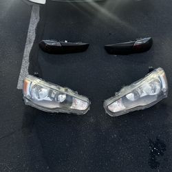 2008 - 2016 Mitsubishi Lancer Headlight And Taillights 