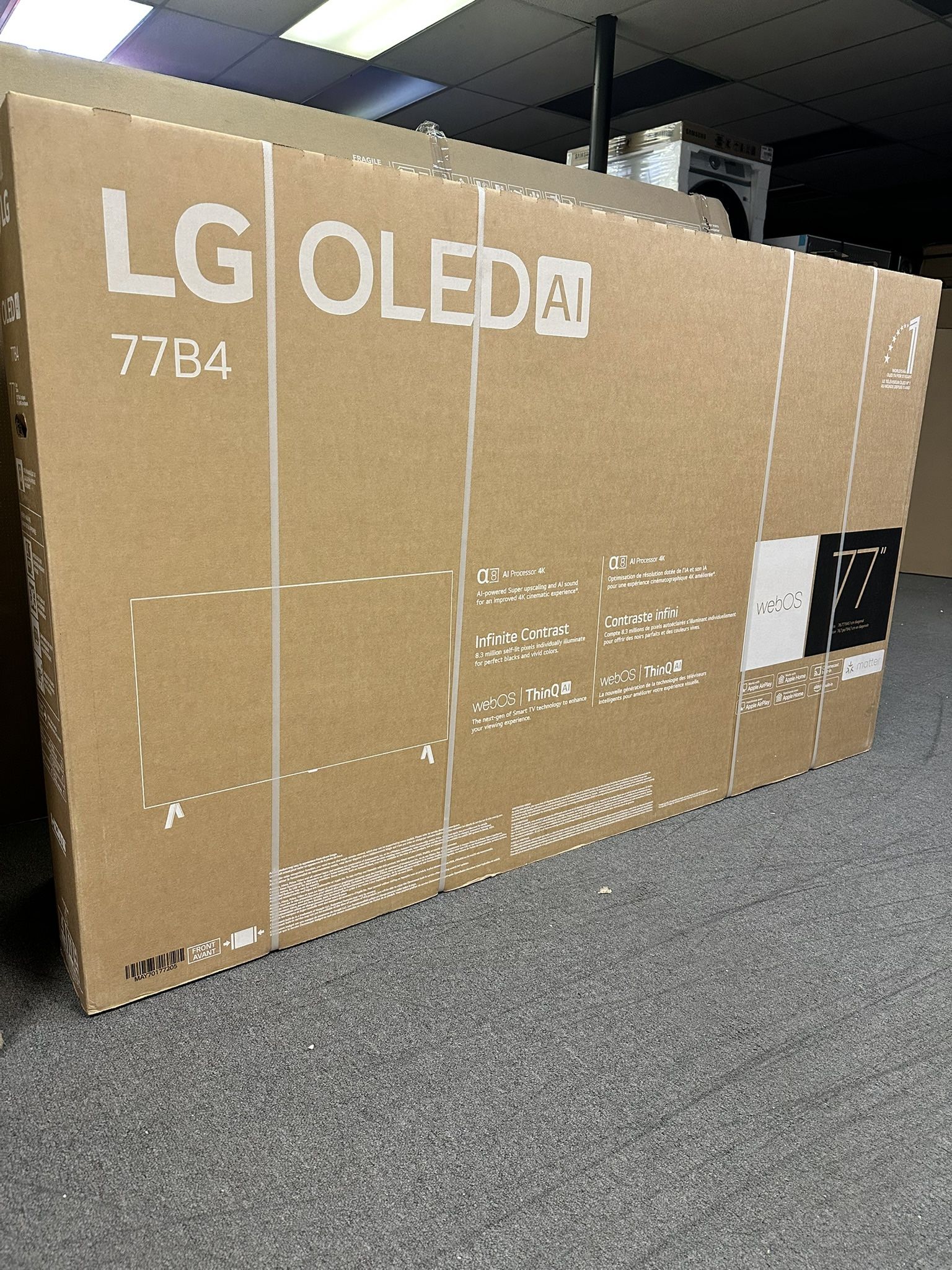 77” Oled TV LG 4K Smart HDR