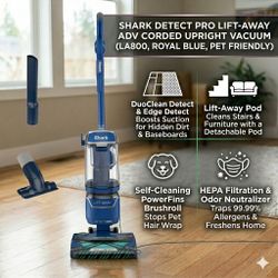 Shark DetectPro Lift-Away ADV Upright Vacuum LA800 Model new in box