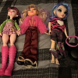 Doll Lot Bratz, Monster High And Rainbow High (3 Dolls)